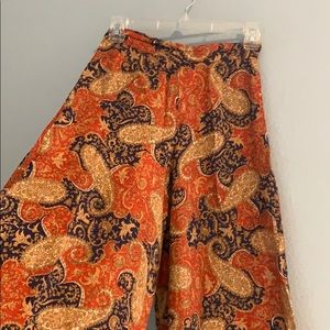 Vintage Paisley Bell Buttoms